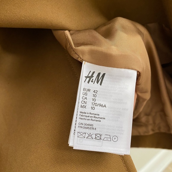 HM STUDIO Collection by Pernille Brown Khaki Belted Heavy Trench Coat - Picture 8 of 12